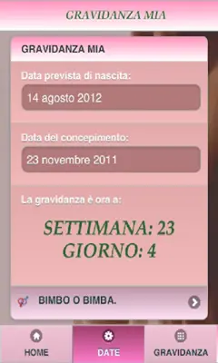 Gravidanza Mia - Free android App screenshot 2